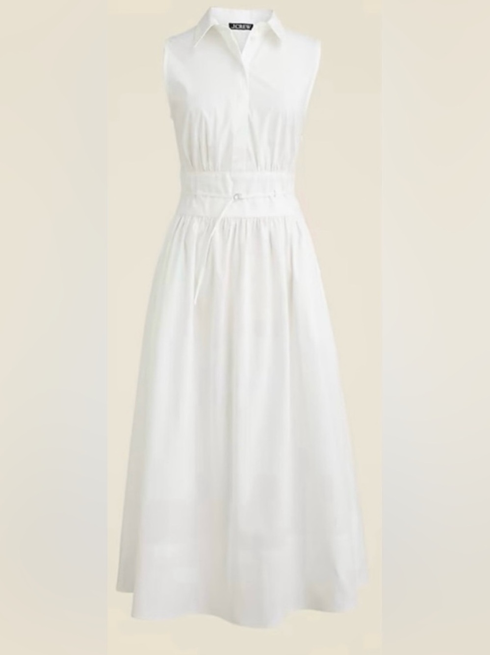 J.Crew Fitted-waist shirtdress in cotton poplin - Picture 4 of 8